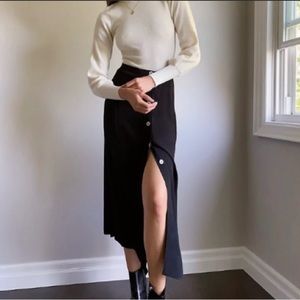 Amelie Wilfred high rise button down midi skirt